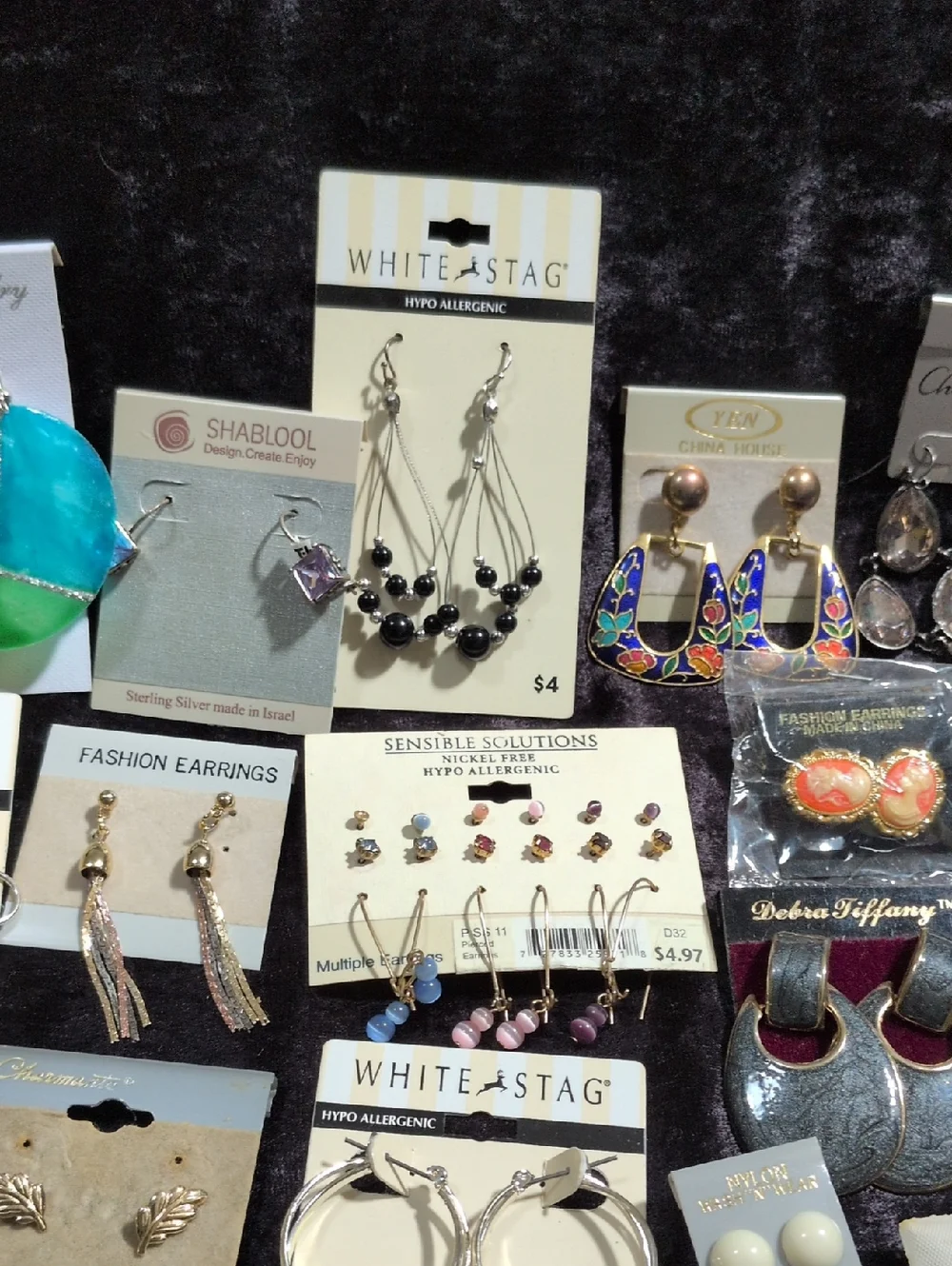 No Boundary & Handmade Pierced Earrings Lot of 32 Pairs New & Used